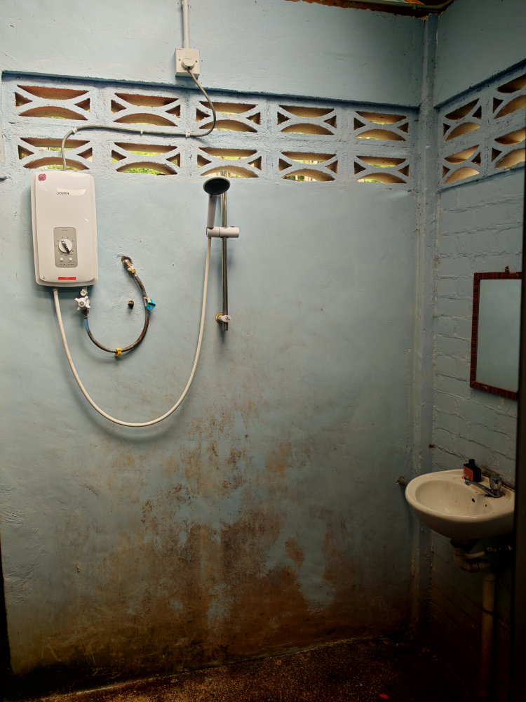 Shower with heater